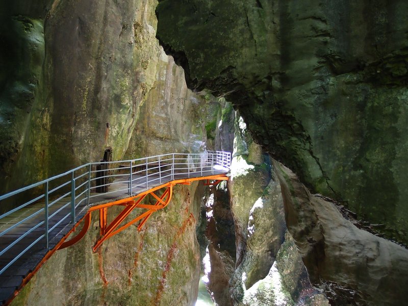 Gorges du Fier limestone gorge