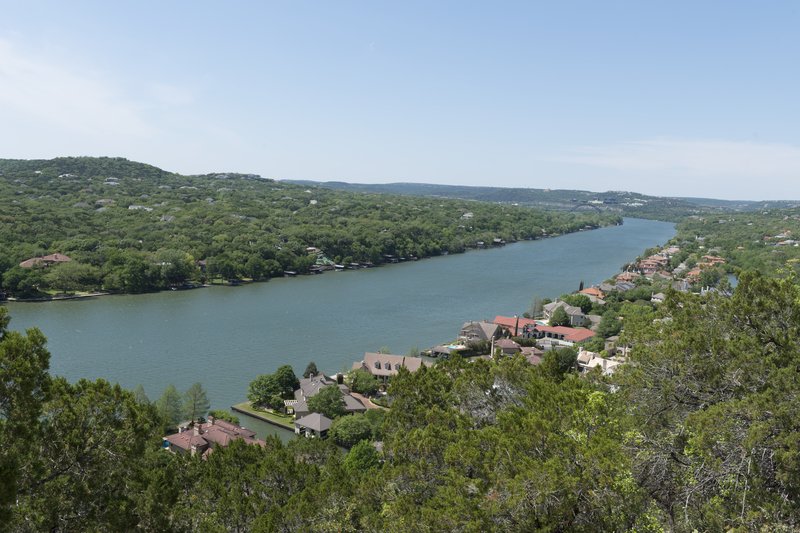 View of Lake Austin from Mount Bonnell