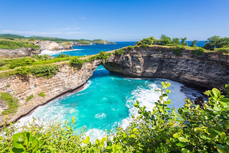 Broken Beach natural arch, Nusa Penida