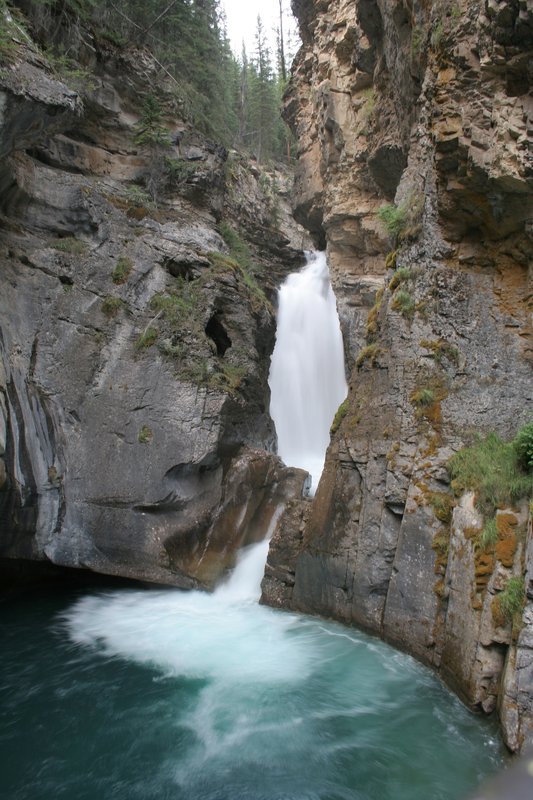 Johnston Canyon Waterfall