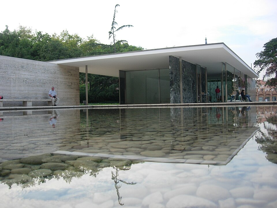Barcelona Pavilion reflecting pool