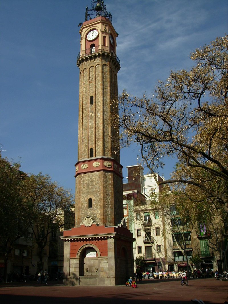 Plaça de la Vila de Gràcia clock tower