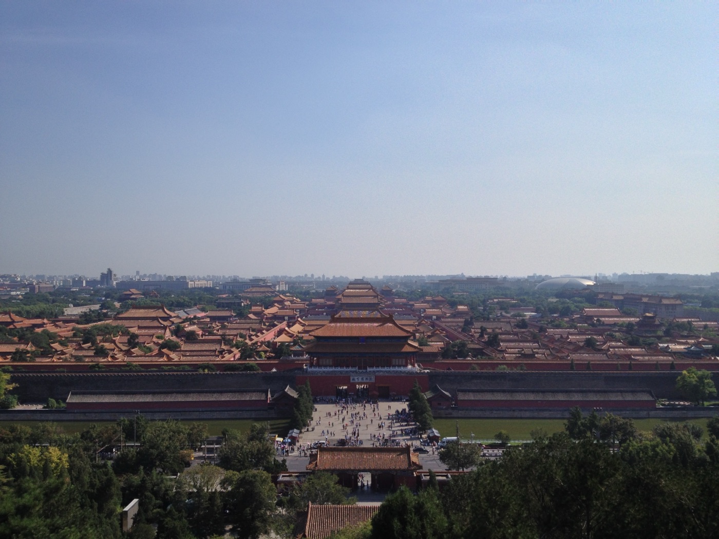 View from Jingshan Park over the Forbidden City