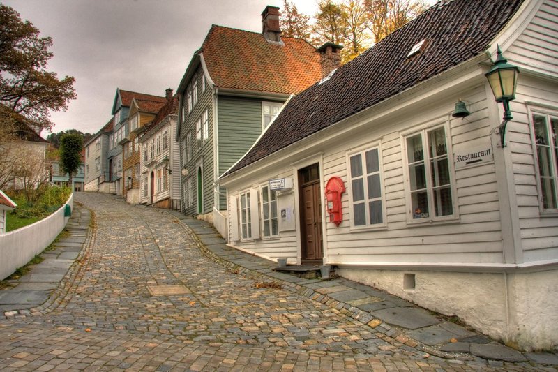 Gamle Bergen Museum open-air wooden houses