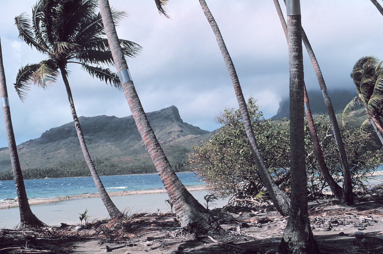 Bora Bora landscape from ridge