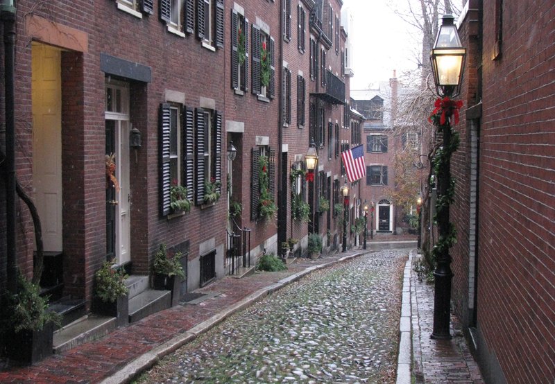 Acorn Street, Beacon Hill, Boston