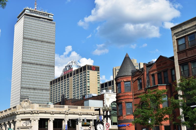 Boston skyline with Prudential Tower