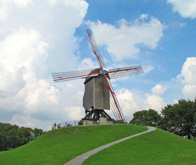 Sint-Janshuismolen windmill, Bruges