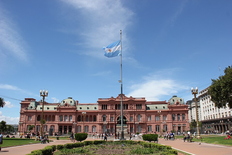 Casa Rosada from Plaza de Mayo