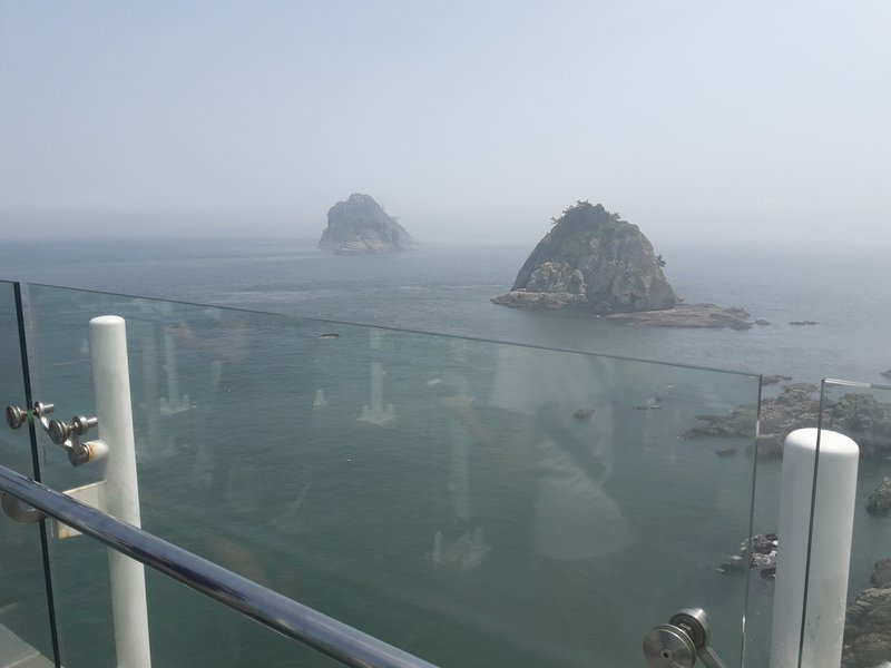 Oryukdo Sky Walk glass-floor walkway over the East Sea above the Oryukdo islets