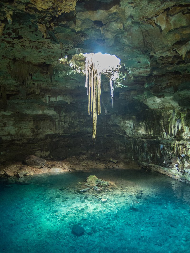 Gran Cenote stalactite cavern · Tulum