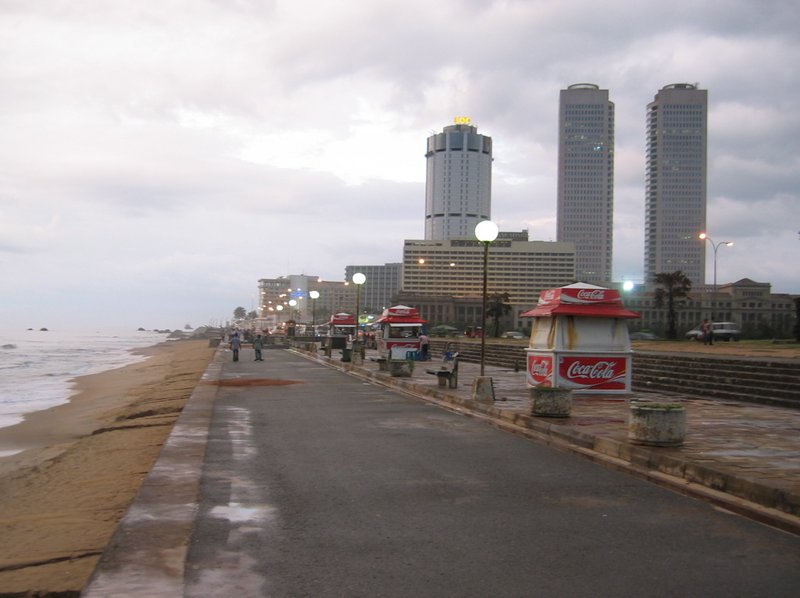 Galle Face Green beachside promenade Colombo Indian Ocean
