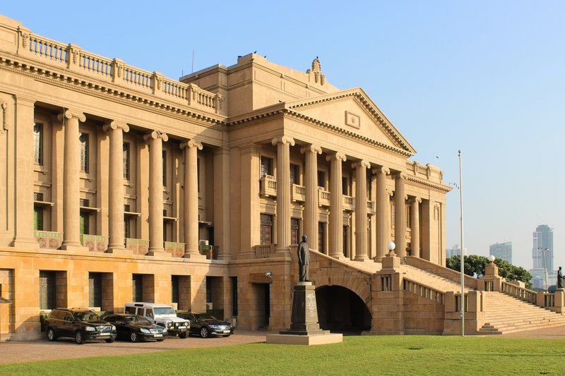 Old Parliament Building Colombo colonial neoclassical facade
