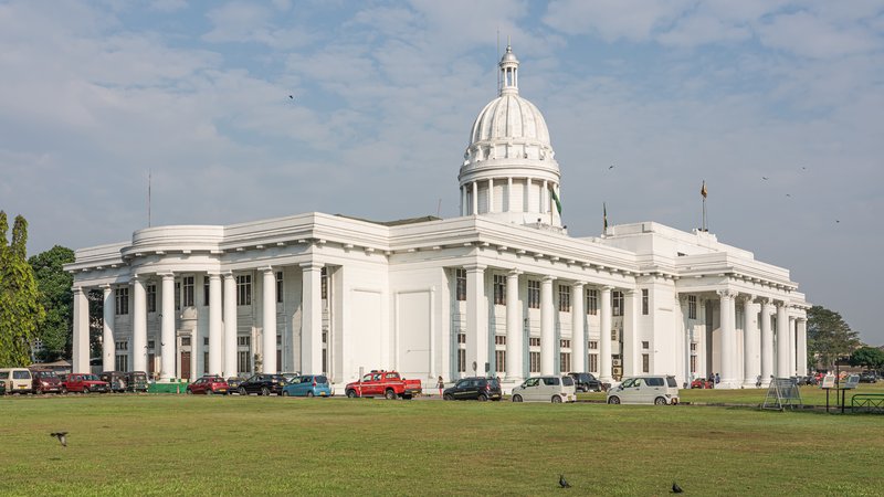 Colombo Town Hall white dome Edwardian Cinnamon Gardens