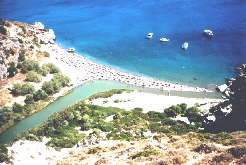 Preveli Beach palm lagoon, Crete