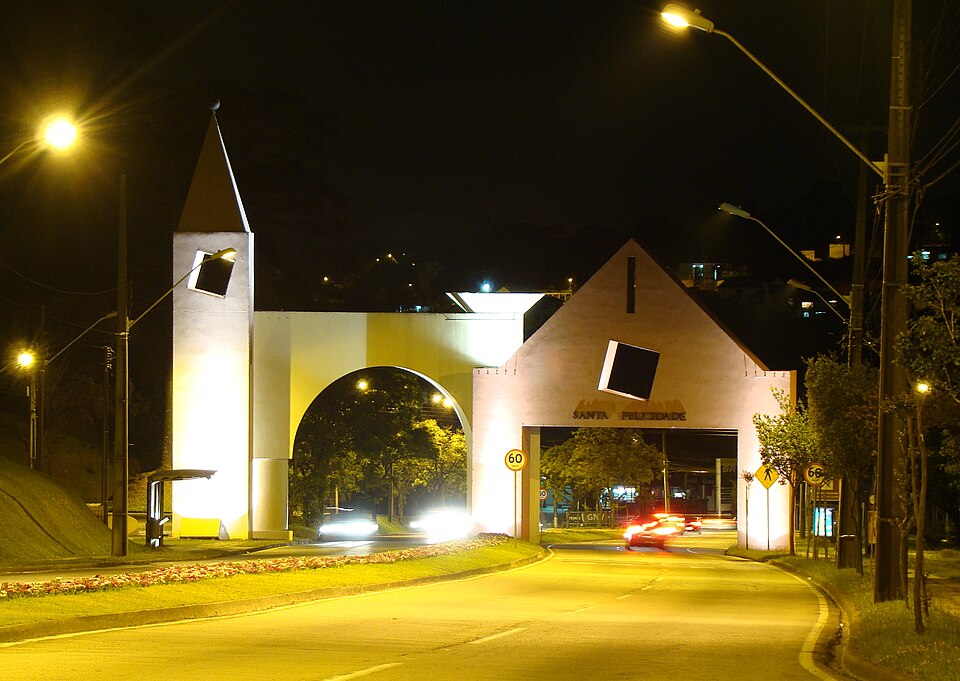 Portal arch of the Santa Felicidade Italian neighborhood in Curitiba