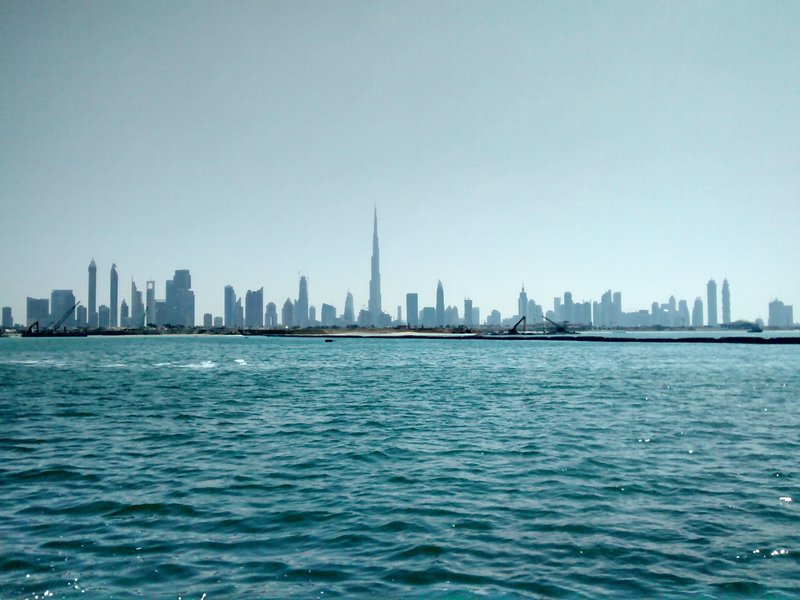 Dubai skyline from La Mer