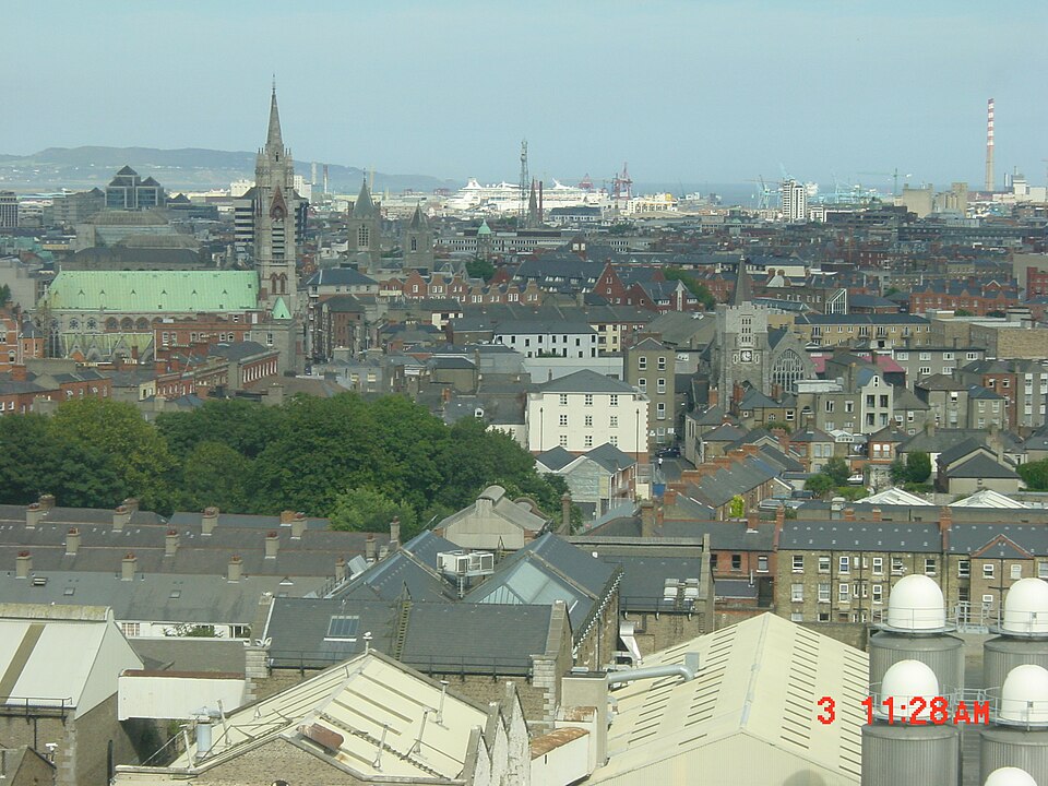 Dublin from the Guinness Storehouse Gravity Bar