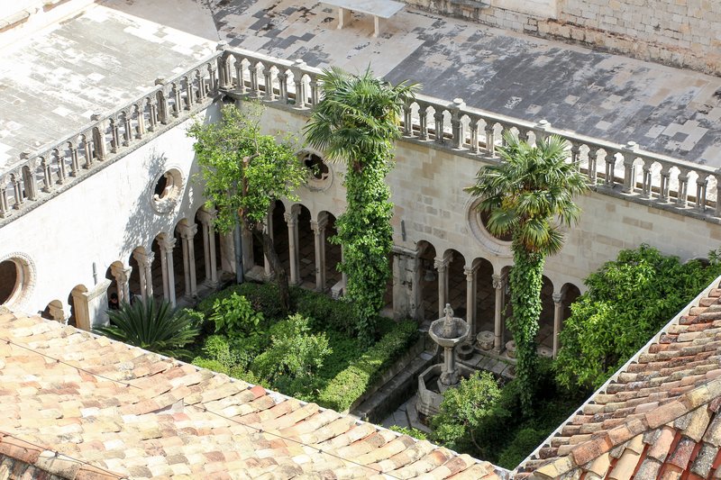 Cloister of the Franciscan Monastery in Dubrovnik
