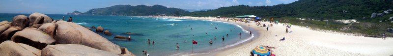Panoramic view of Praia Mole surf beach Florianópolis