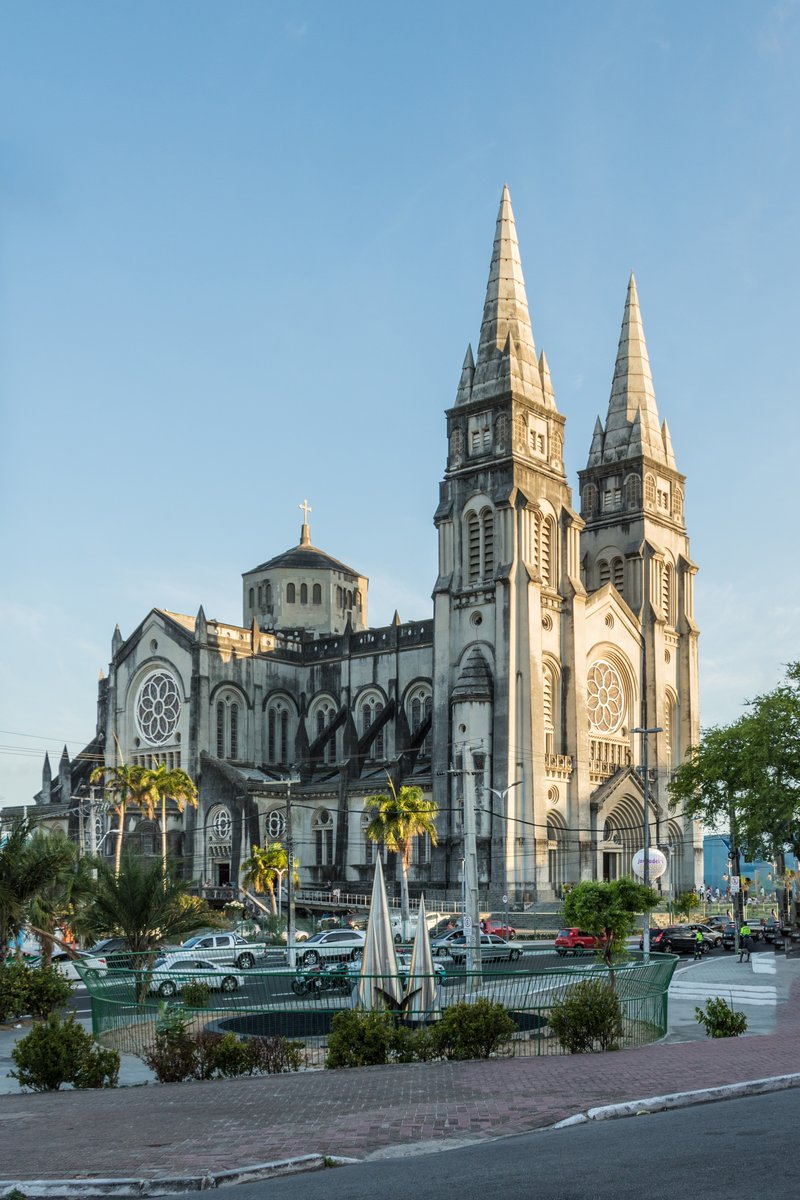 St. Joseph's Cathedral Fortaleza neo-Gothic twin spires