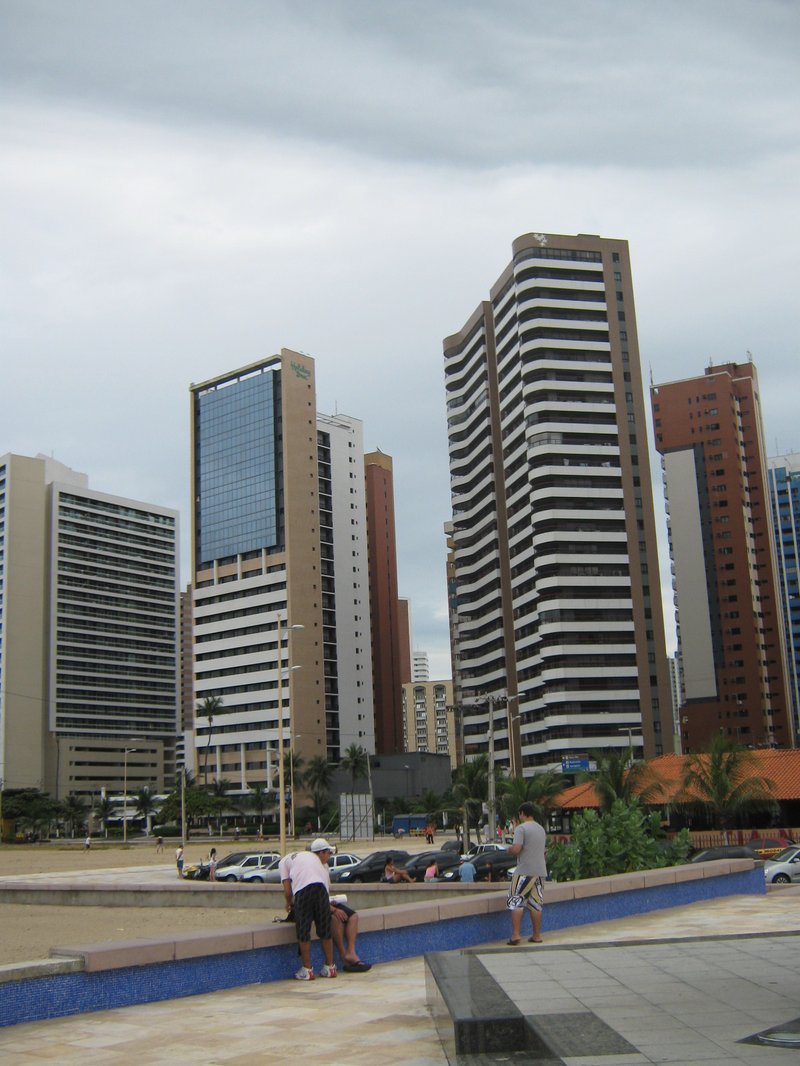 Praia de Iracema beach Ponte dos Ingleses sunset Fortaleza