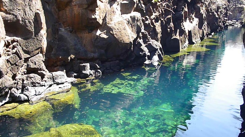 Las Grietas lava cleft swimming hole in Santa Cruz, Galápagos Islands