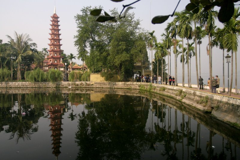 Tran Quoc Pagoda on West Lake, Hanoi