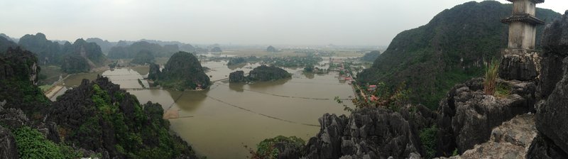 Panoramic view from Hang Mua Peak, Ninh Binh
