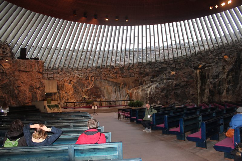 Temppeliaukio Church interior
