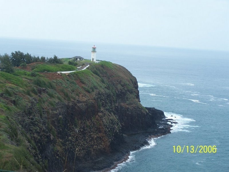 Kilauea Point Lighthouse and basalt cliffs, Kauai