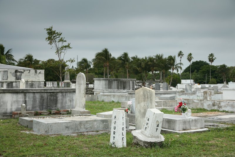 Key West Cemetery above-ground tombs