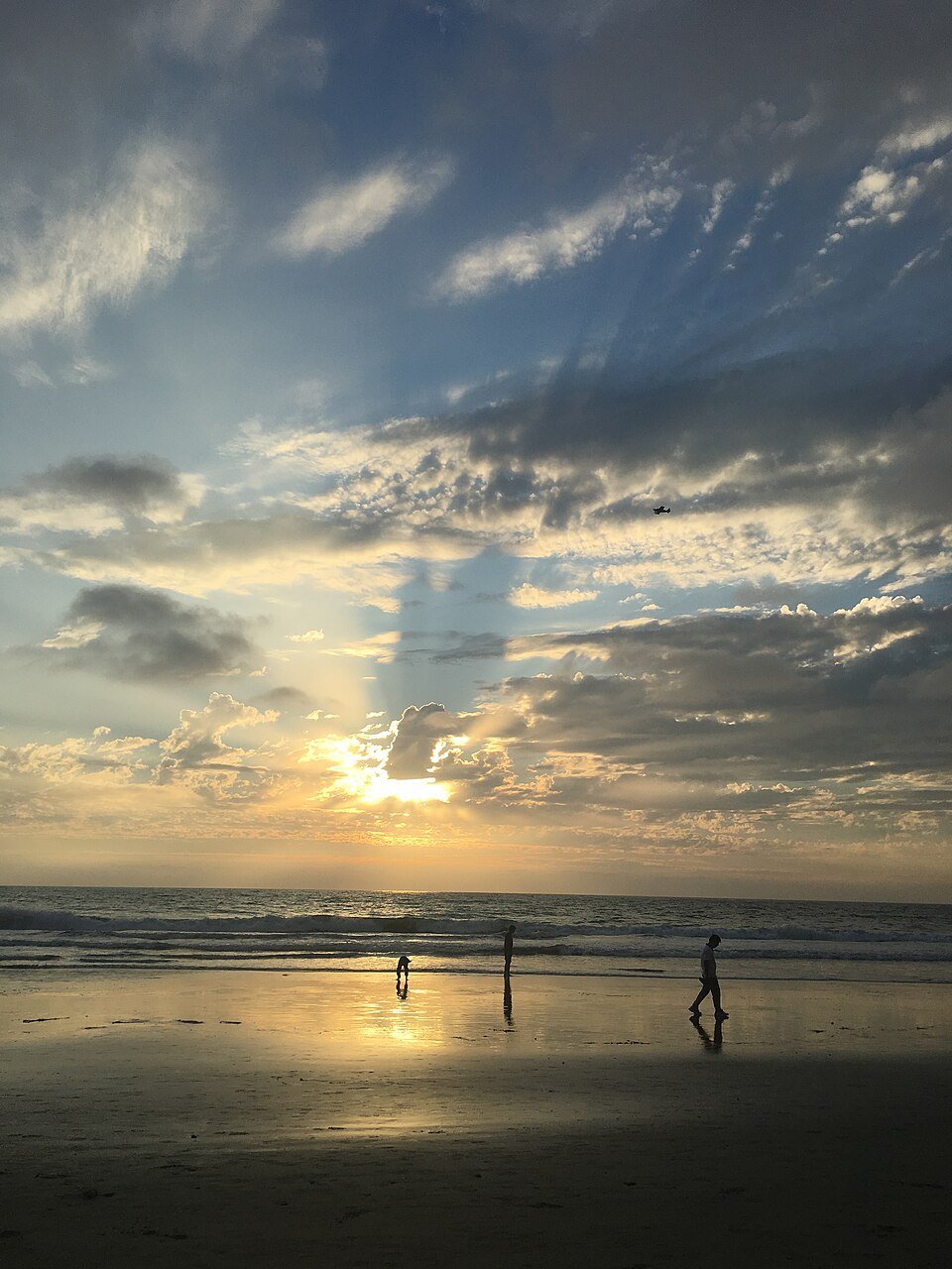 Sunset over the Pacific from Torrey Pines State Natural Reserve