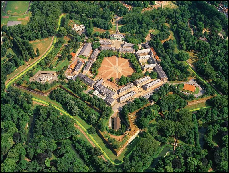 Citadelle de Lille aerial view, Vauban star fortress