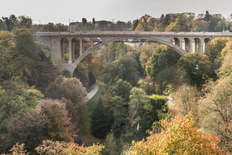 Adolphe Bridge over the Pétrusse valley, Luxembourg