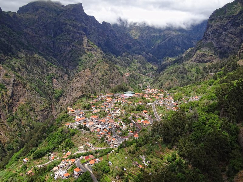 Curral das Freiras volcanic caldera valley Madeira