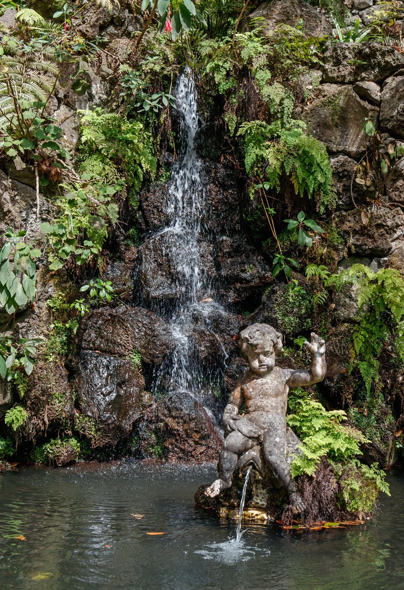 Monte Palace Tropical Garden fountain and azulejo tile work