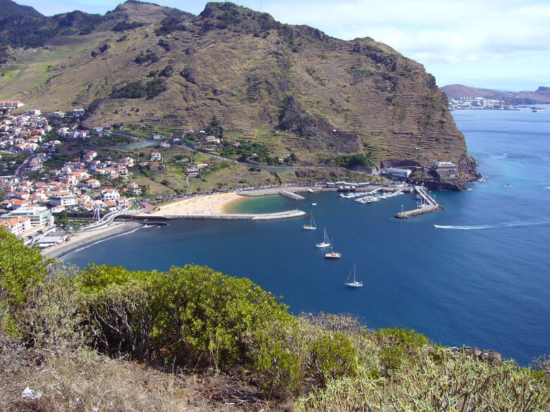 Machico bay waterfront Madeira second largest town