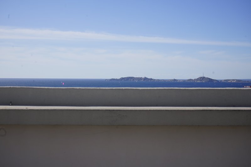 View from the Cité Radieuse rooftop towards the Frioul islands