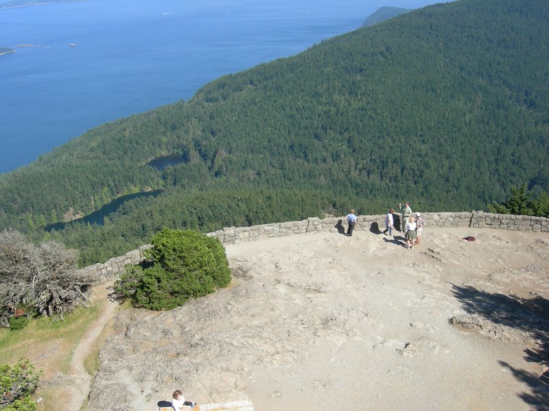 Twin Lakes seen from Mount Constitution ridge