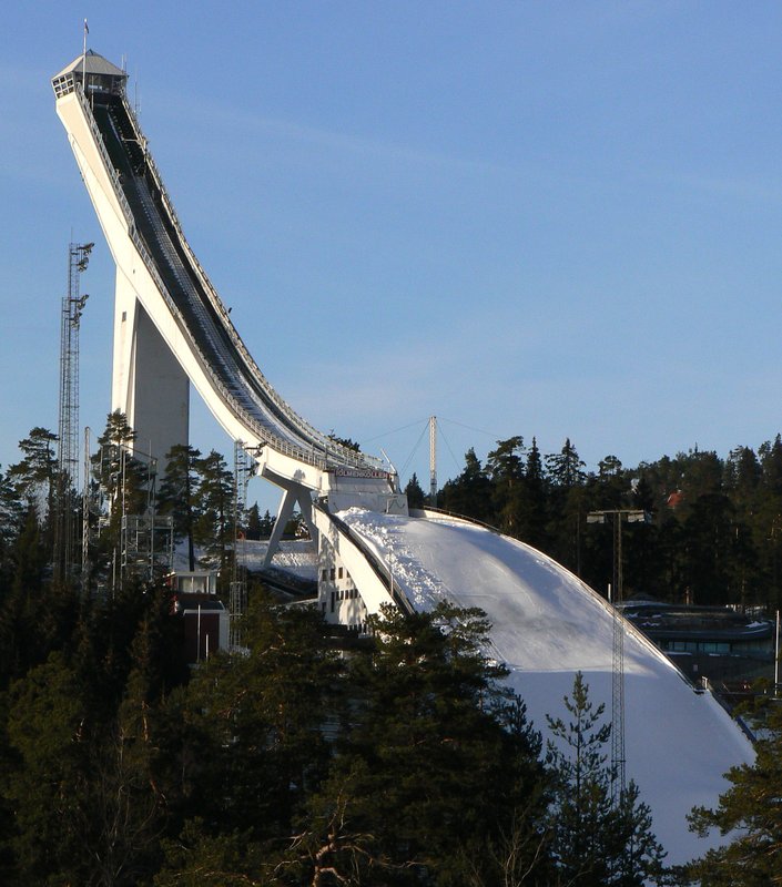 Holmenkollen ski jump tower above Oslo