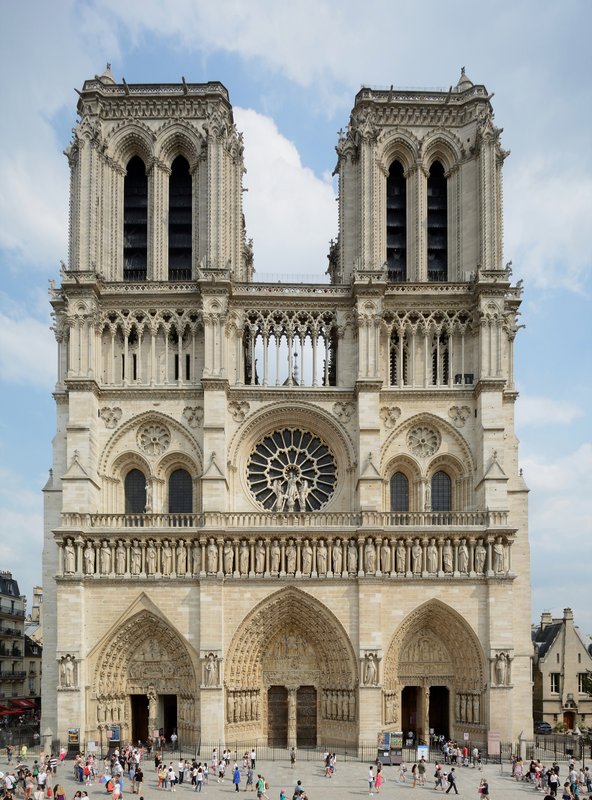 Notre-Dame de Paris west front and towers