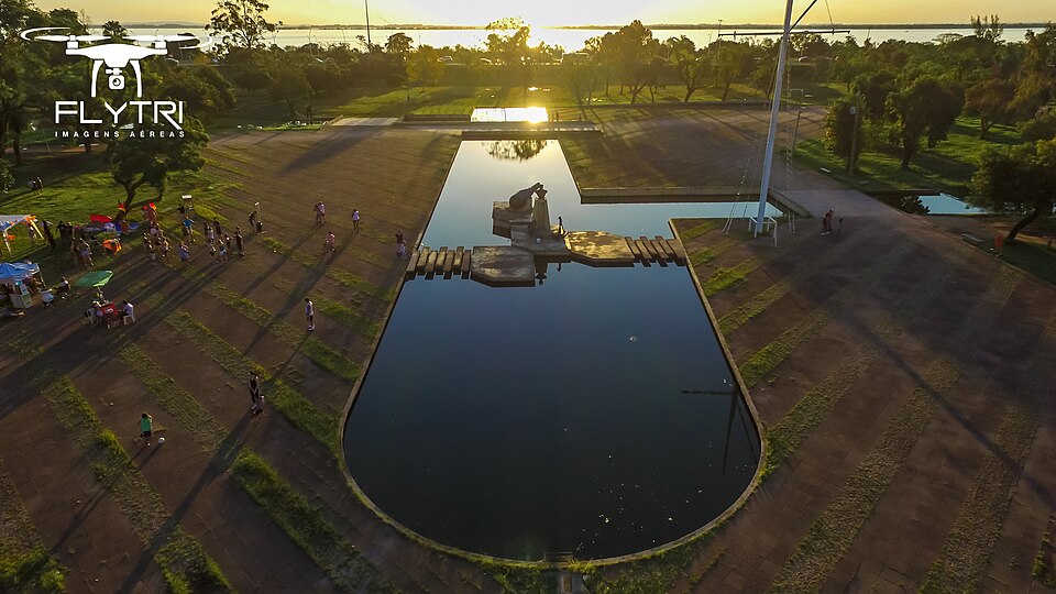 Aerial view of Parque Marinha do Brasil