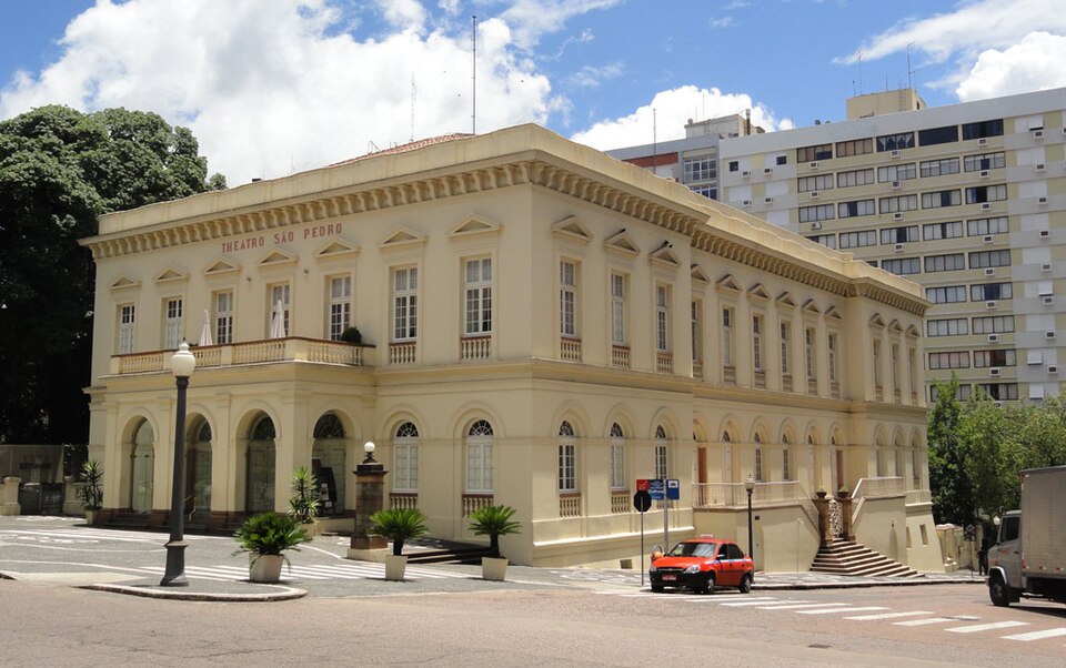 Theatro São Pedro facade, Porto Alegre
