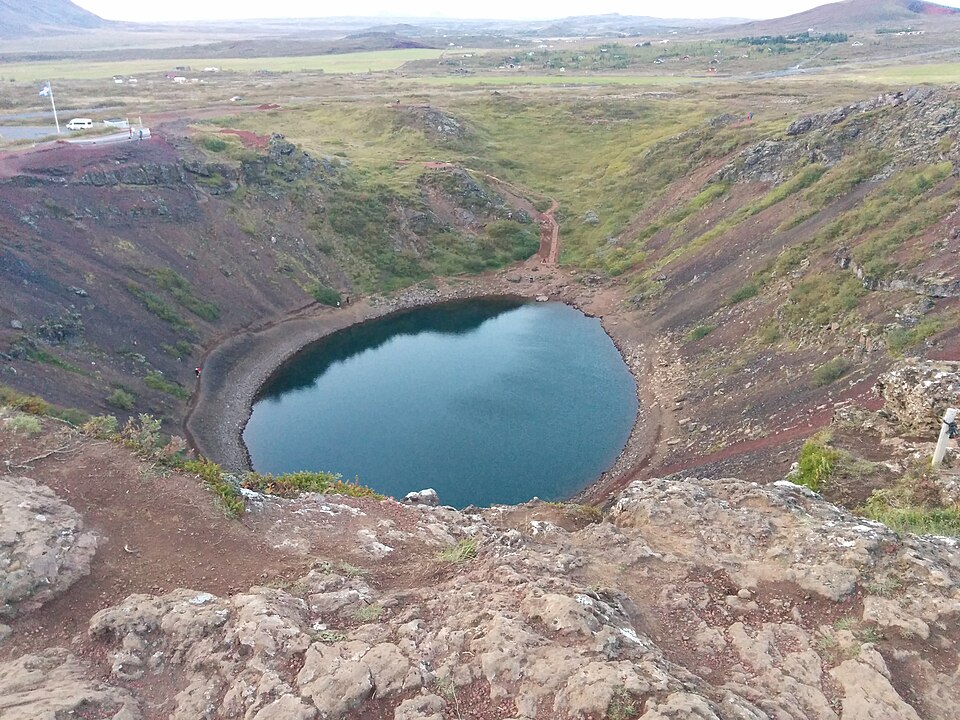 Kerið crater lake