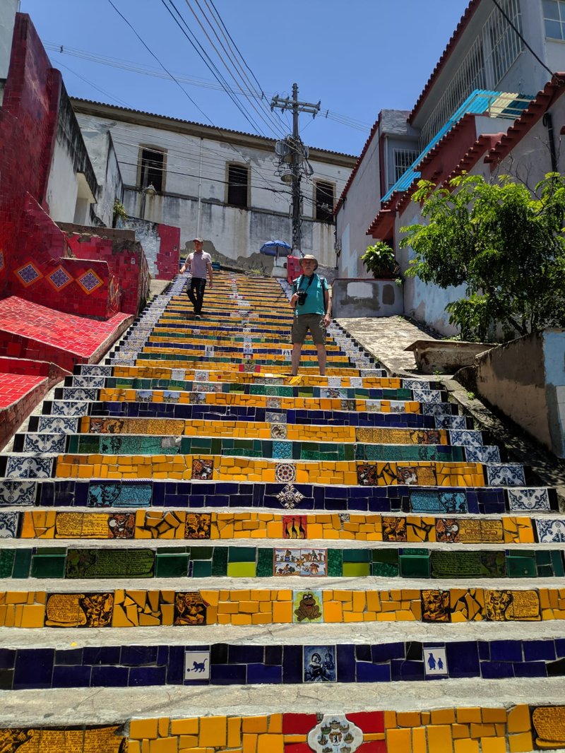 Escadaria Selarón – tiled staircase, Lapa
