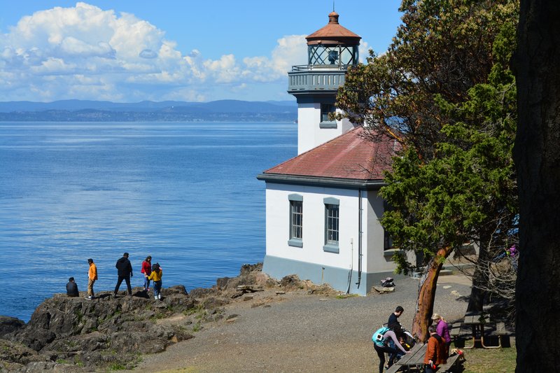 Lime Kiln Lighthouse above Haro Strait