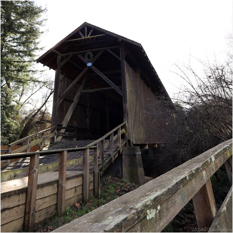 Felton Covered Bridge, the tallest covered bridge in the United States