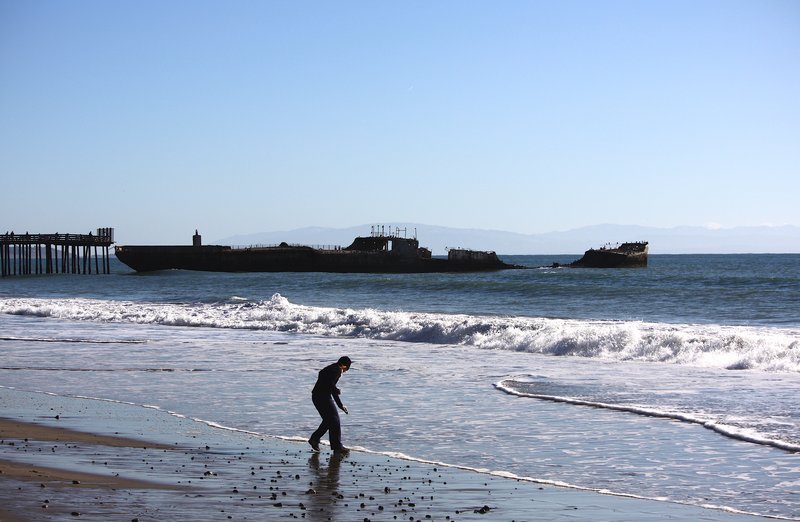 SS Palo Alto concrete ship at Seacliff State Beach