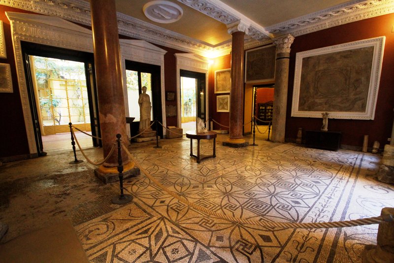 Palacio de la Condesa de Lebrija Roman mosaic floors Seville